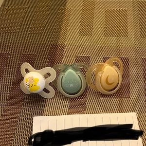Pacifiers: 2 Tommee Tippee and 1 MAM